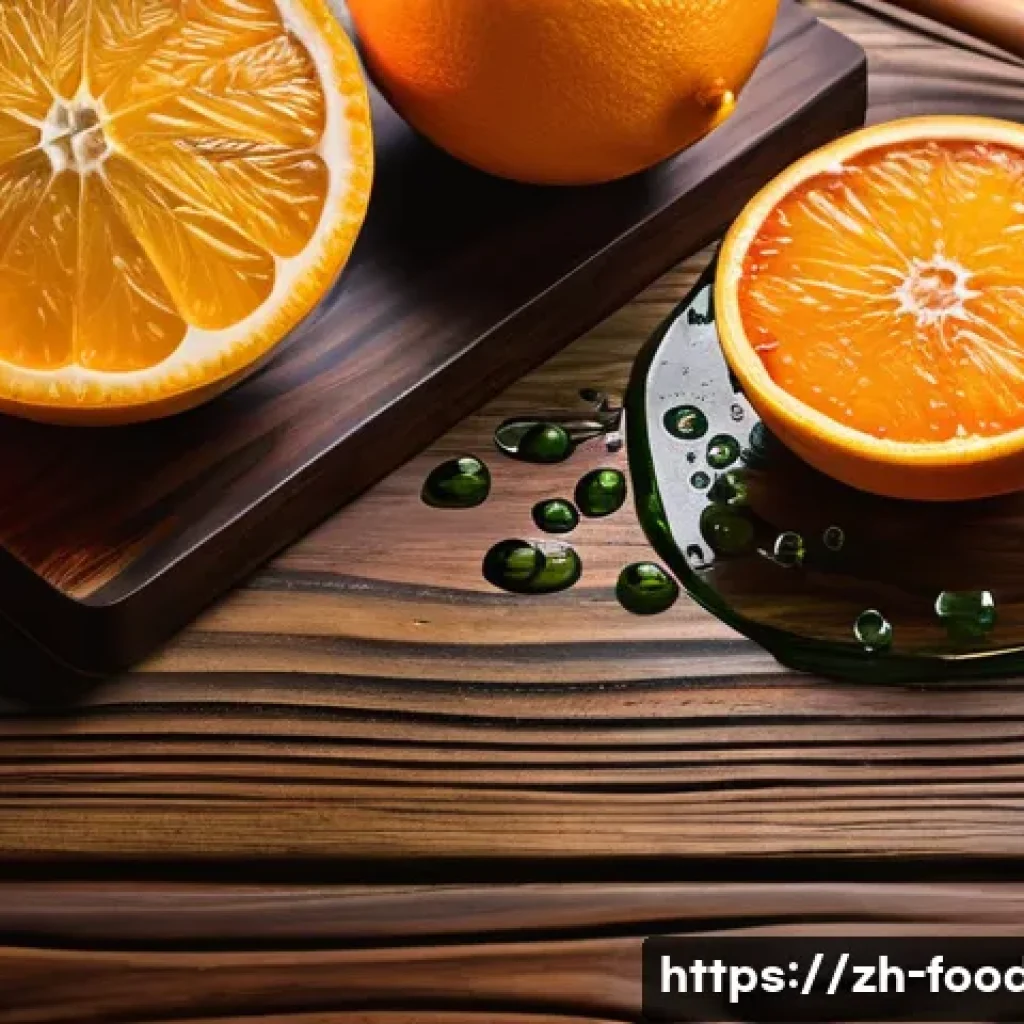 면역 강화 식품 리스트 - A vibrant still life composition featuring a variety of citrus fruits including oranges, lemons, and...